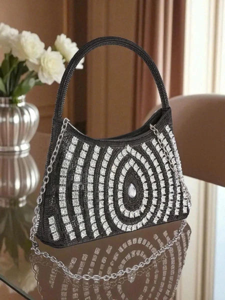 Royalfashion Копертова жіноча сумочка з цирконами Sova Glint