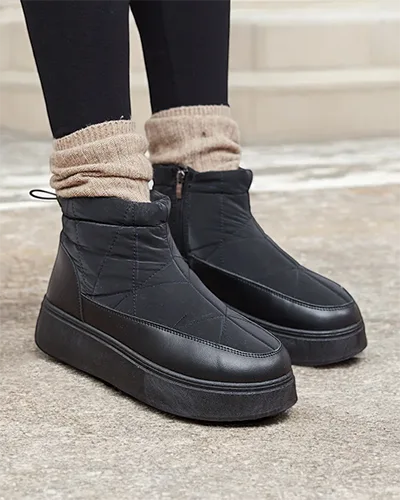 Royalfashion Женские сноубутсы черного цвета Fopinia