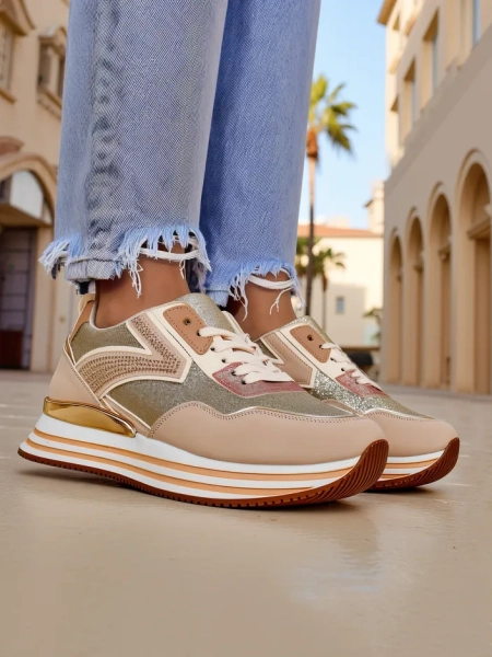 Royalfashion Женские кроссовки с блестками Borovis