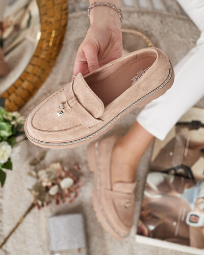 Royalfashion Женские мокасины с цирконами Ali