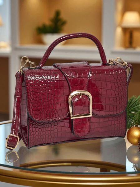 Лакована маленька жіноча сумочка з еко-шкіри Orlina