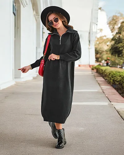 Жіноче довге светро-плаття Royalfashion