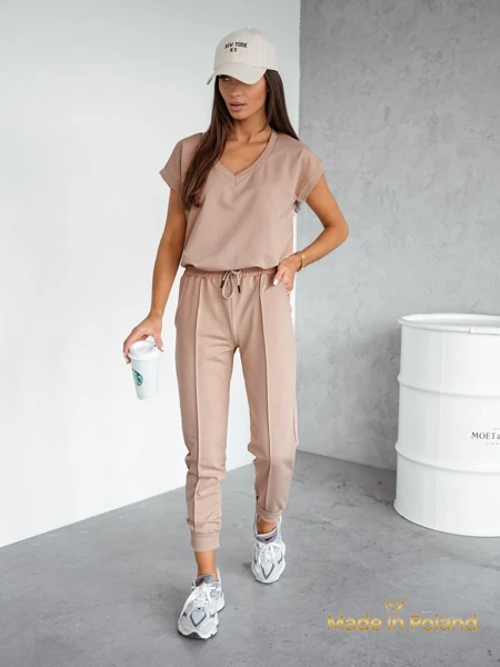 Бежевий Комплект Livia з V-подібним Вирізом