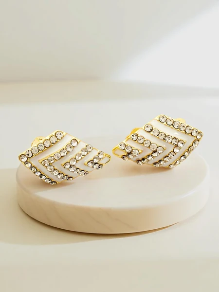 Royalfashion Женские клипсы с фианитами