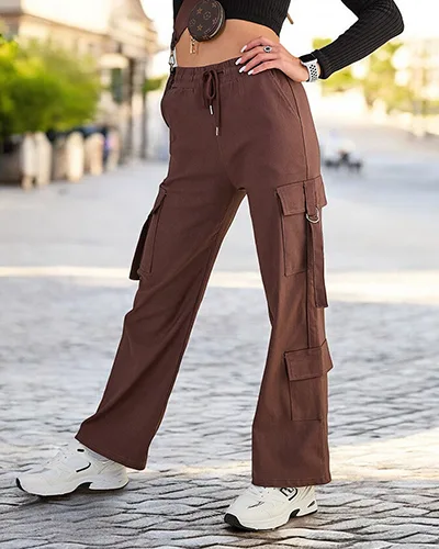 Royalfashion Женские тканевые боевые брюки