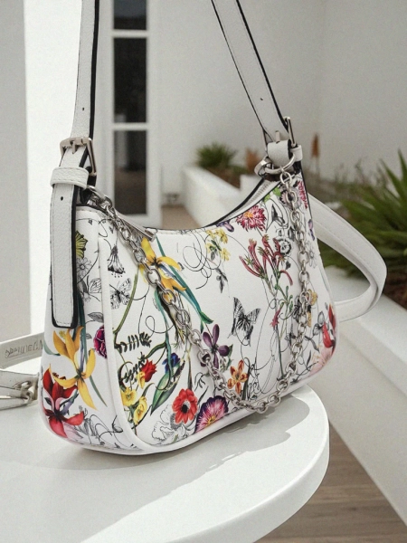 Royalfashion Маленька жіноча сумочка з еко-шкіри з квітами Lily Bloom