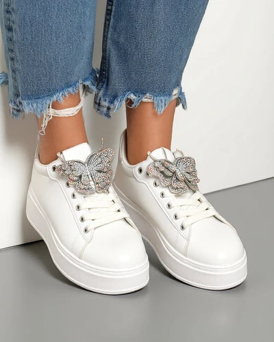 Женские обувь на платформе Royalfashion с бабочками Obellay