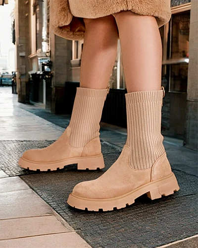 Жіночі чоботи на шнурках Royalfashion Деретт