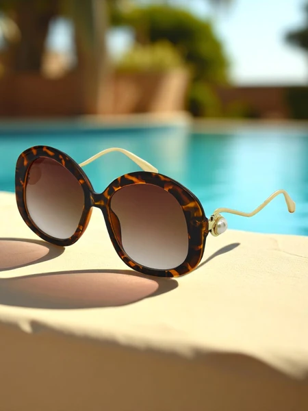 Royalfashion Солнцезащитные очки с декоративными дужками Glam Shine