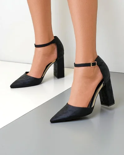 Royalfashion Жіночі туфлі на підборах з еко замші Calde