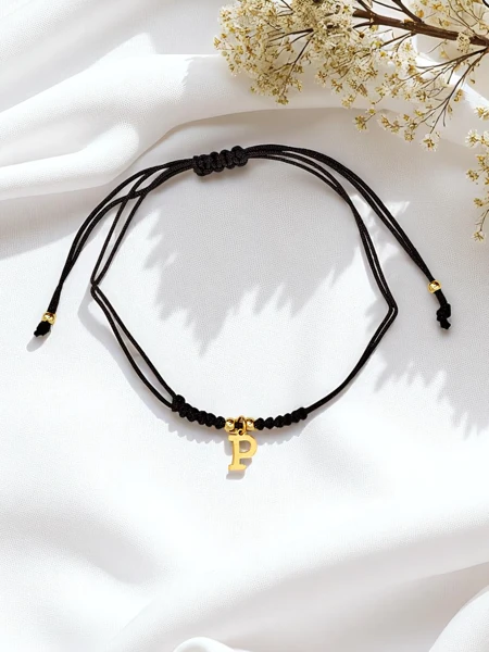 Браслет для женщин с буквой P Petit Charm
