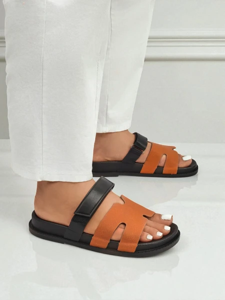 Royalfashion Жіночі шльопанці з еко-шкіри FlexiComfi