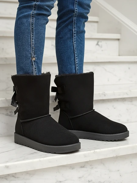 Черевики Stella з екошкіри замші на плоскій підошві