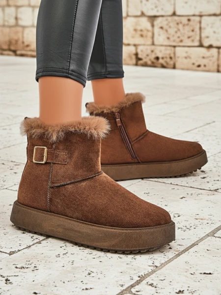 Royalfashion Короткі жіночі черевики a'la снігоходи Winter Crest