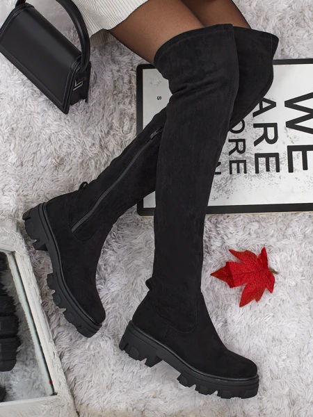 Жіночі ботфорти з еко-замші Maelin