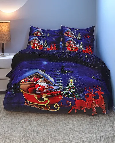 Royalfashion Рождественский комплект постельного белья 160x200 полный 3-ЧАСТИ