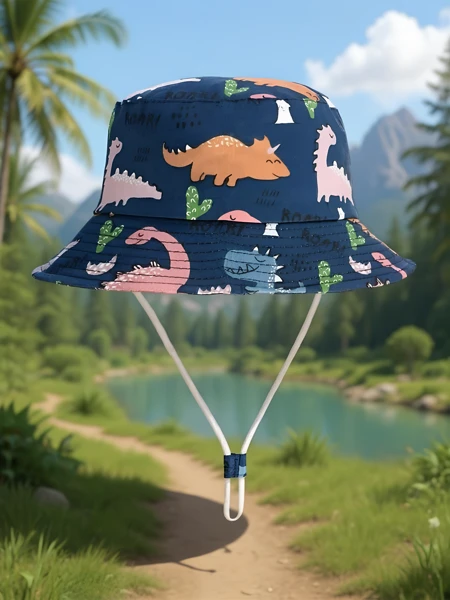 Royalfashion Дитяча панама з веселими нашивками