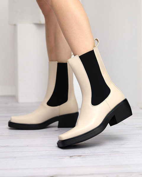 Бежеві жіночі чоботи Darran