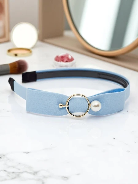 Royalfashion Обруч для волосся з бантом і брошкою Бантик-амулет