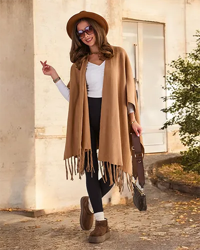 Жіноче пончо Royalfashion