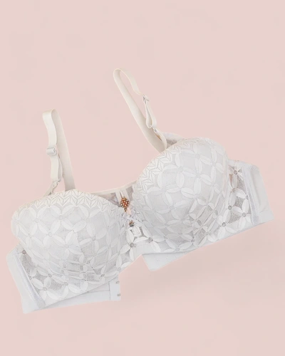 Royalfashion Жіночий бюстгальтер з пухким наповнювачем та мереживом