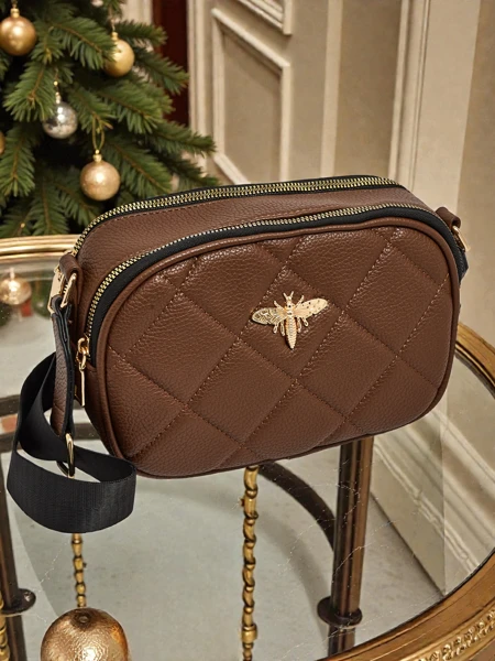 Маленька жіноча стьобана сумочка з екошкіри Connere