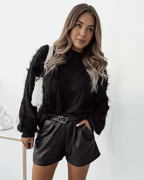 Жіночий светр-покривало Royalfashion Black