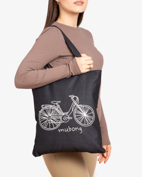 Royalfashion Материальная сумка с белым принтом