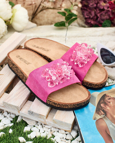 Royalfashion Женские шлепанцы Villo со стразами