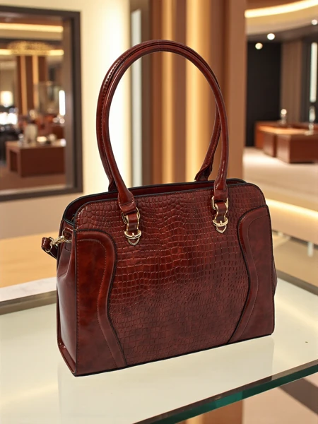 Женская сумка-шоппер из экокожи с тиснением Iron Lace