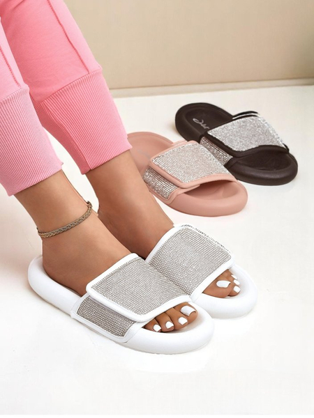 Royalfashion Женские шлепанцы на плоской подошве Sparkle Step