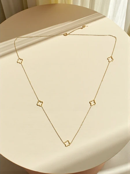 Колье Lira Lariat с мотивом клевера