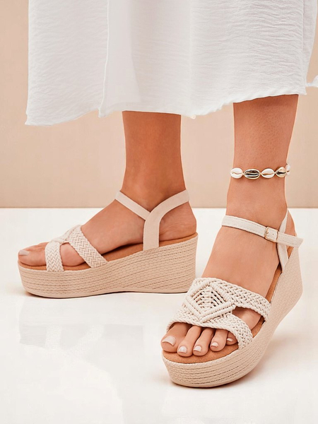 Royalfashion Женские босоножки на танкетке, плетёные Sunny Day