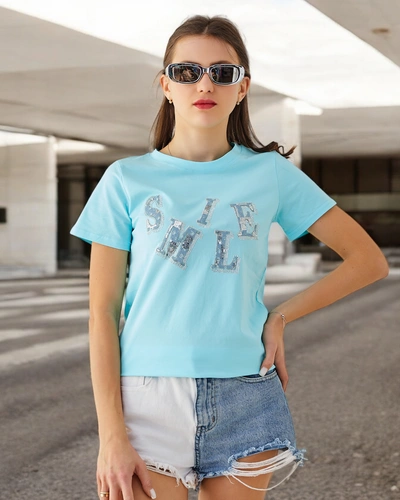 Royalfashion жіноча блузка з бавовни з написом