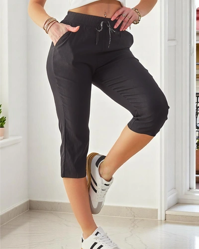 Royalfashion Жіночі бавовняні штани 3/4
