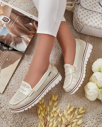 Royalfashion Ажурні жіночі мокасини Leteller