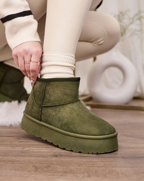 Royalfashion Green женские сапоги на платформе Ersinella