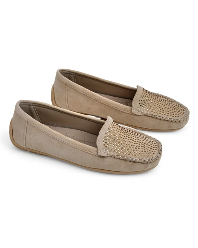 Royalfashion Женские мокасины с стразами Ezuess