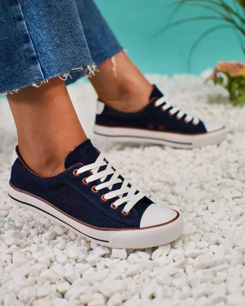 Жіночі кеди Royalfashion Navy Blue Жіночі кеди Gumpy