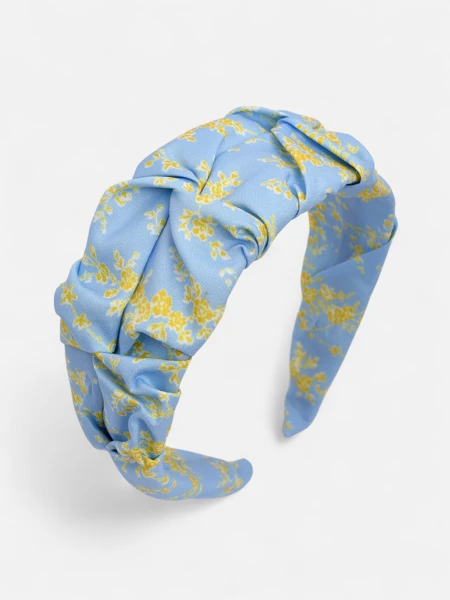 Royalfashion Повязка для волос со сборкой и принтом