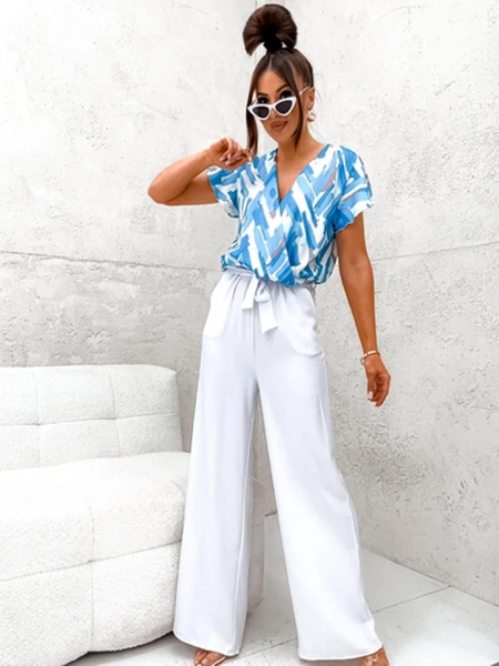 Royalfashion Длинный женский комбинезон с принтом