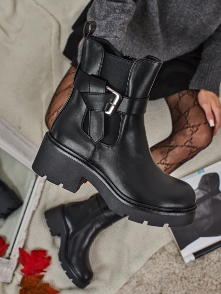 Еко шкіряні ботильйони жіночі Velri