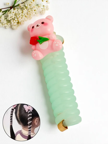 Royalfashion Резинка для волос в виде пружины с мишкой Teddy Twist