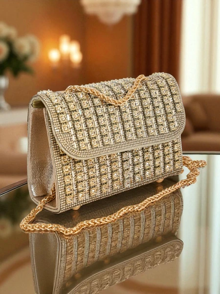 Royalfashion Копертова жіноча сумочка з цирконами Elira Dusk