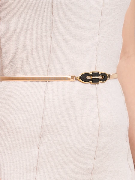 Женский золотой металлический ремень Callista – элегантность в итальянском стиле