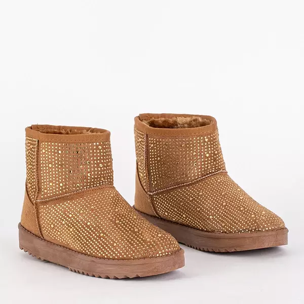 OUTLET Женские зимние сапоги с верблюжьим фианитом Rudis - Обувь