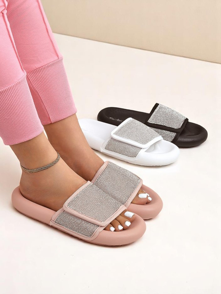 Royalfashion Жіночі шльопанці на плоскій підошві Sparkle Step