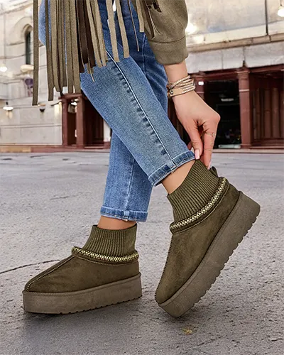 Женские короткие снежные ботинки Royalfashion Narorzi