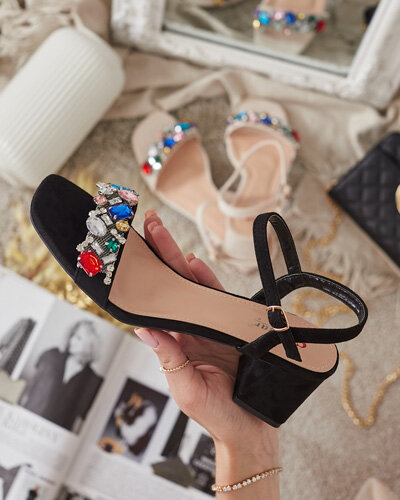 Royalfashion Женские сандалии на стойке с кристаллами Osdar