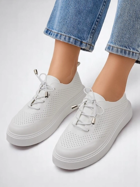 Королівська мода Жіночі перфоровані спортивні туфлі на шнурівці Vaned